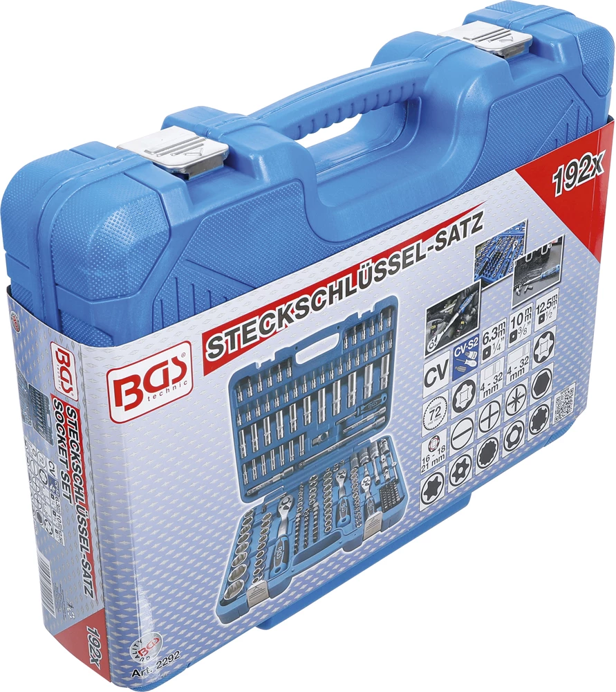 BGS Technic Jeu De Douilles Profil Ondulé 192 Pièces 5 BGS Technic Jeu De Douilles Profil Ondulé 192 Pièces – Image 5