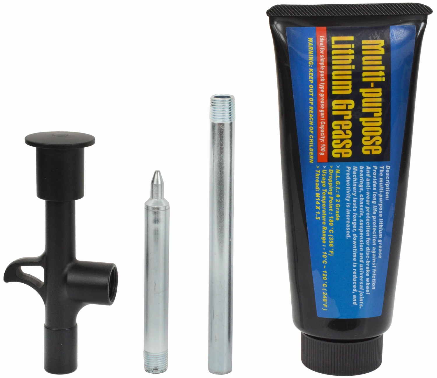 Radon Kit Premium Allround Graisse + Grease Gun Seringue à Graisse 2 Radon Kit Premium Allround Graisse + Grease Gun Seringue à Graisse – Image 2