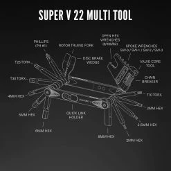 Lezyne Super V22 Multitool 5 Lezyne Super V22 Multitool -Magasin de nettoyants Ballistol SuperV 22 ExplodedToolDiagrams R1 1800x1800