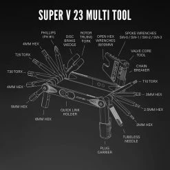 Lezyne Super V23 Multitool 9 Lezyne Super V23 Multitool -Magasin de nettoyants Ballistol SuperV 23 ExplodedToolDiagrams R1 1800x1800