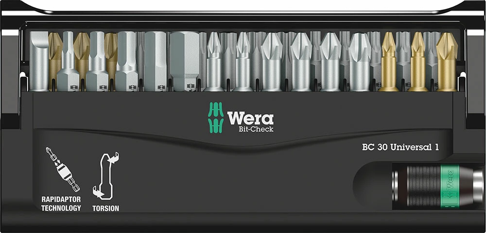 Wera Bit-Check 30 Universal 1 - Jeu D'embouts De Vissage 2 Wera Bit-Check 30 Universal 1 - Jeu D'embouts De Vissage – Image 2