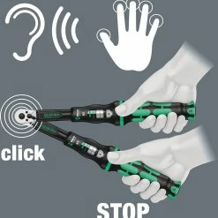 Wera Clé Dynamométrique à Cliquet Click-Torque C 1 (10-50Nm) -Magasin de nettoyants Ballistol Wera Click Torque C1 05075620001 4