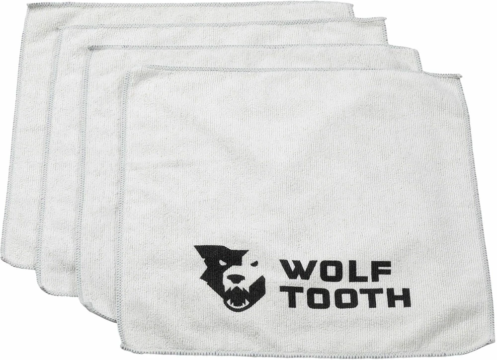 Wolf Tooth Components Chiffon En Microfibres, Paquet De 4 1 Wolf Tooth Components Chiffon En Microfibres, Paquet De 4